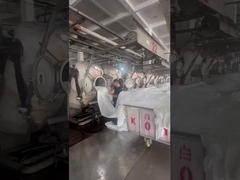 지아루이 섬유 회사 자체의 직물 공장의 생산 과정의 현장 촬영